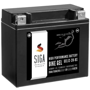 SIGA YTX20-BS GEL Motorrad Batterie 20Ah 12V 350AEN
